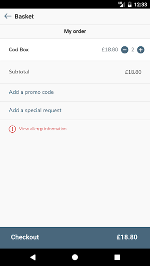 Fish Box Ordering Screenshot 2