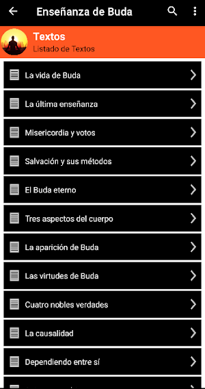 Enseñanza de Buda Screenshot 2