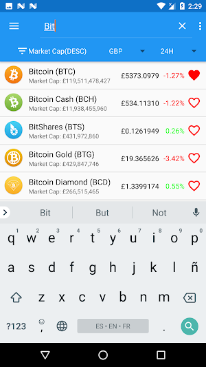 CryptoTracker Screenshot 1