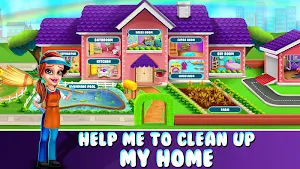 Make Your House Clean - Girls Home Cleaning Game Screenshot 1