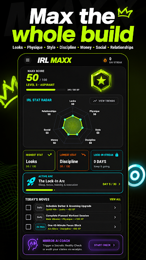 IRL MAXX: Looksmax & Glow Up Screenshot 1