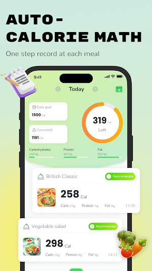 Calopeek: Pic Calorie AI Track Screenshot 1
