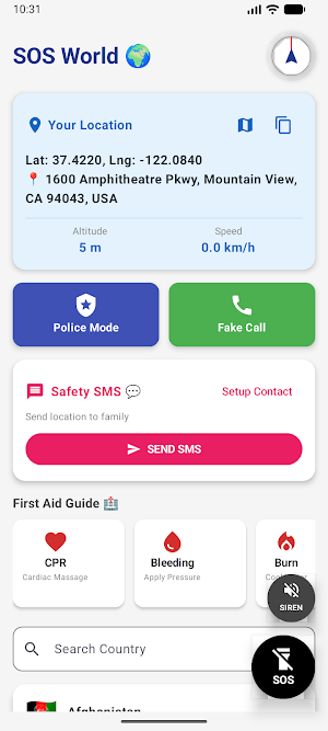 SOS World: Emergency & Safety Screenshot 1