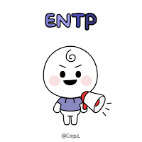 카카오톡 테마 - Mbti 엔팁 얼굴 말풍선_화이트