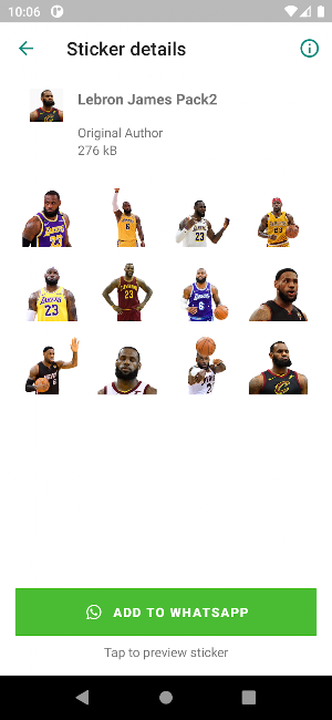 Lebron James Stickers Screenshot 2