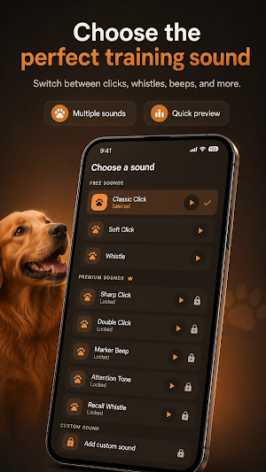 Dog Clicker Trainer & Whistle Screenshot 2