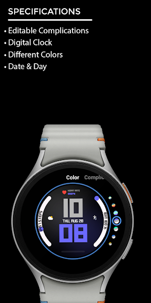 Night 04D - watch face Screenshot 3