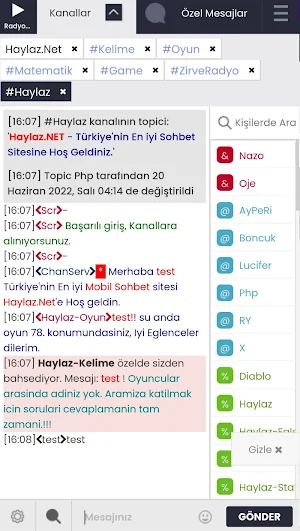 Haylaz Sohbet Odaları Screenshot 2