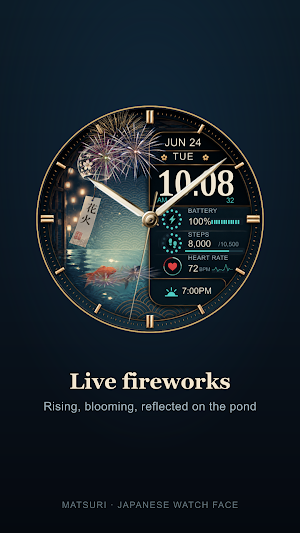 Matsuri Japanese Watch Face Screenshot 2
