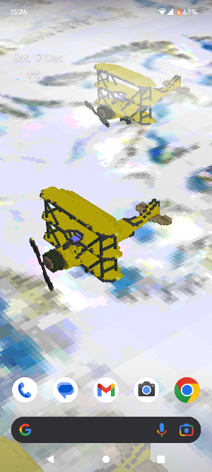 Voxel Airplanes 3D LWP Screenshot 3