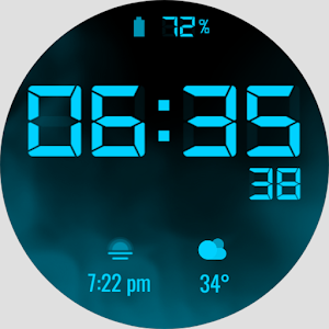 Simple Digital Watch Face Screenshot 2