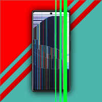Screen prank: broken lcd joke