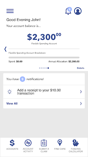 BAC My Benefits Mobile Screenshot 2
