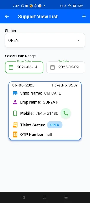 kassasupport Screenshot 2