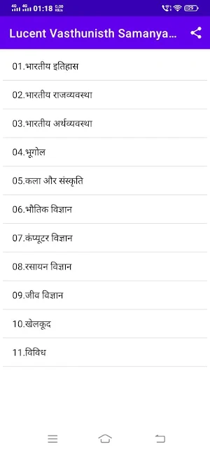 Lucent Objectives General Knowledge Book Hindi screenshot 1