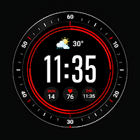 Red Black Watchface