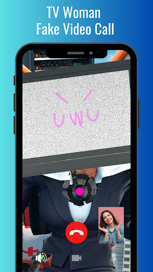 TV Woman Fake Video Call Screenshot 1