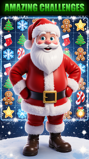 Santa Christmas Tile Match Screenshot 2