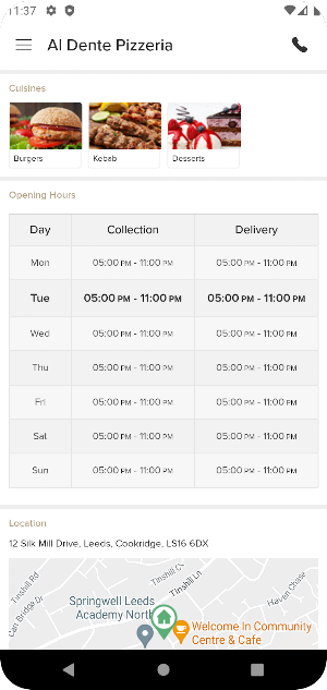 Al Dente Pizzeria Screenshot 3