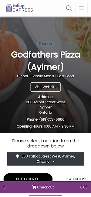 Godfathers Pizza Screenshot 2