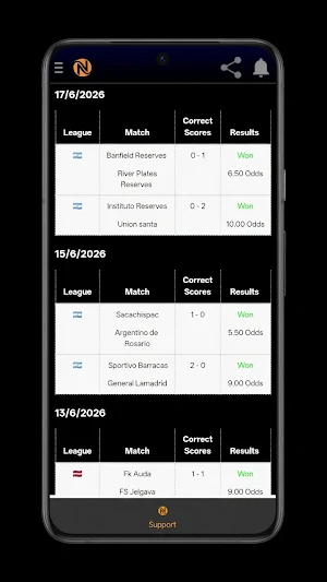 Nexxo Correct Scores Screenshot 0