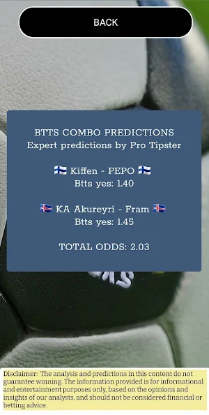 Btts Combo picks - Vip Screenshot 2