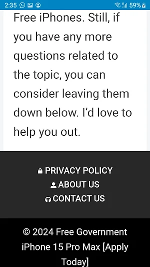 Freee iPhone Government Screenshot 3