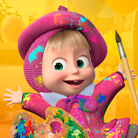 Masha and the Bear Coloring