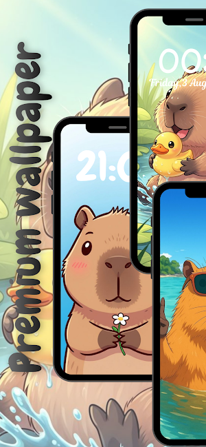 Cute Capybara Wallpaper Screenshot 3