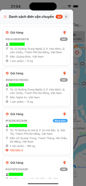 Ghép Hàng 24/7 - Tài Xế Screenshot 3