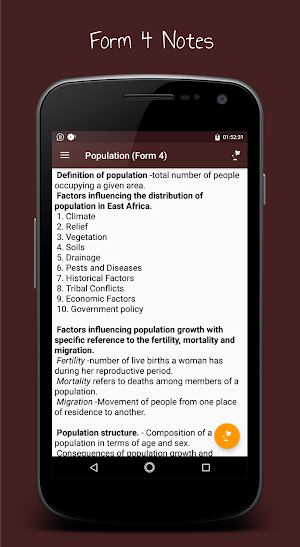 KCSE Geography Form 1-4 (Notes + Papers) Screenshot 1