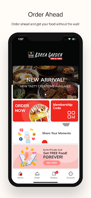 Korea Garden BBQ Restaurant Screenshot 0