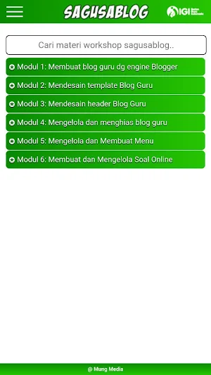 Tutorial Blogger Dasar - SAGUSABLOG IGI Screenshot 2
