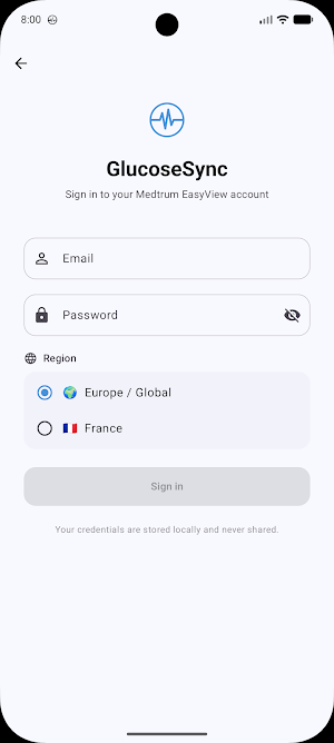 GlucoseSync Screenshot 3