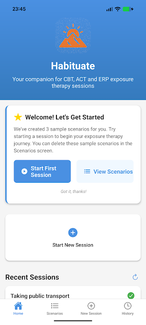 Habituate: CBT Exposure Guide Screenshot 0