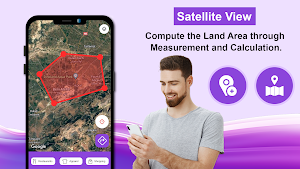 Distance Measurement app in km Screenshot 0