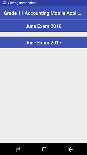 Grade 11 Accounting Mobile Application Screenshot 1