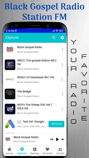 Black Gospel Radio Station FM Screenshot 0