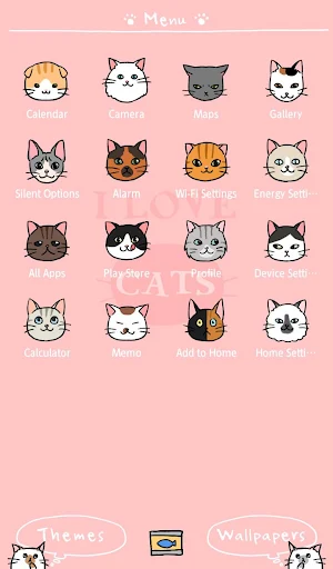 Wallpaper I Love Cats Theme Screenshot 1