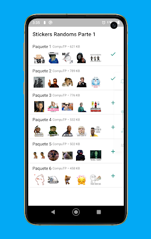 🥇 Stickers Randoms Parte 1 Screenshot 0