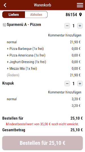 Gondal Pizza und Pasta Screenshot 1