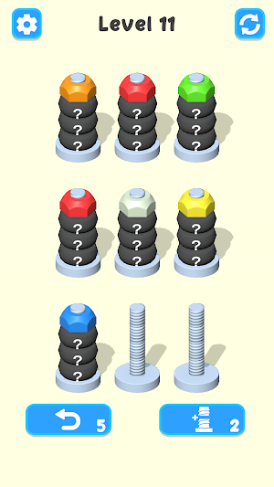 Nuts Sort - Color Puzzle Screenshot 3