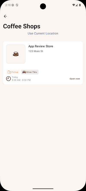 Local Coffee House Customer Screenshot 2