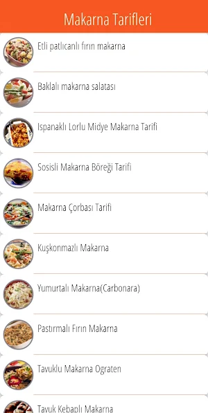 Makarna PişirmeTarifleri Screenshot 3