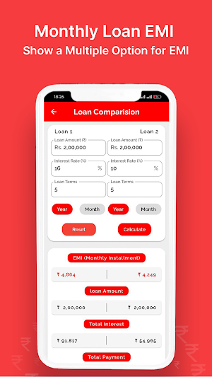 LoanTool - EMI Loan Calculator Screenshot 2
