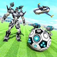 Football Robot Car Transform: Muscle Car Games