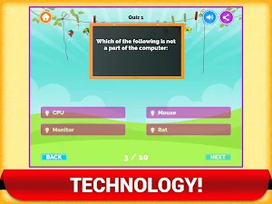 Learning General Knowledge Quiz Kids Trivia Games Screenshot 0