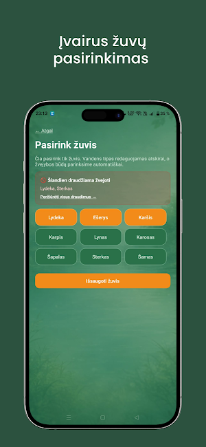 Žūklistas – Žvejybos prognozė Screenshot 2