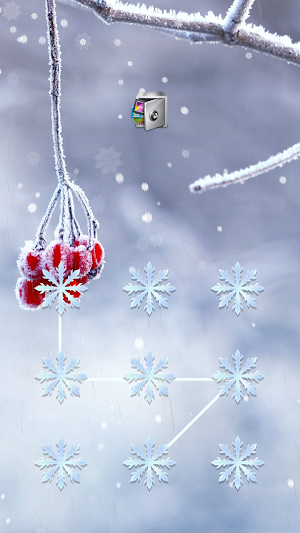 AppLock Live Theme Winter Screenshot 0