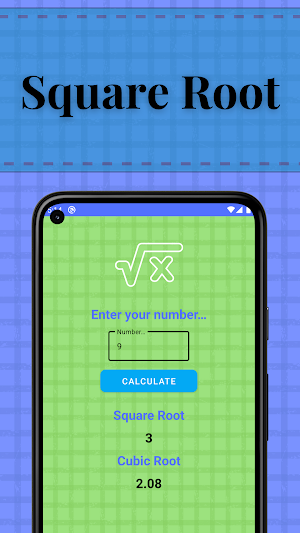 Square and Cubic Root Screenshot 1